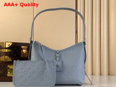 Louis Vuitton Carryall PM Bag in Blue Washed Monogram Empreinte Leather M46673 Replica
