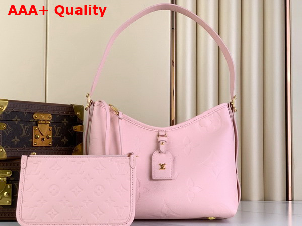 Louis Vuitton Carryall PM Bag in Pink Opale Monogram Empreinte Leather Replica