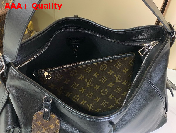 Louis Vuitton Carryall Travel Bag in Black Calf Leather M15175 Replica