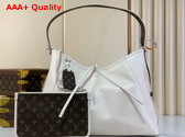 Louis Vuitton Carryall Vibe MM Handbag in Vanilla Lambskin Leather Replica