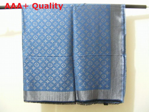 Louis Vuitton Cashmere Louis Vuitton Scarf Blue Replica