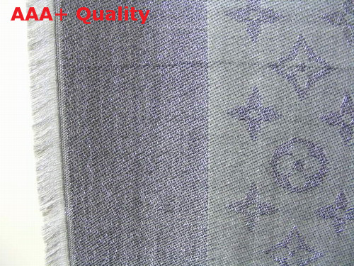 Louis Vuitton Cashmere Louis Vuitton Scarf Silver Replica