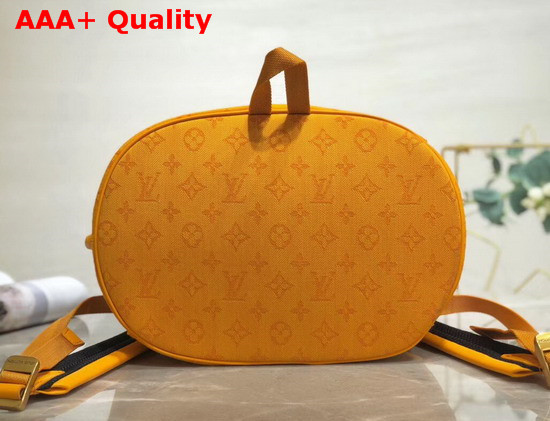 Louis Vuitton Chalk Backpack in Ochre Yellow Monogram Denim Replica