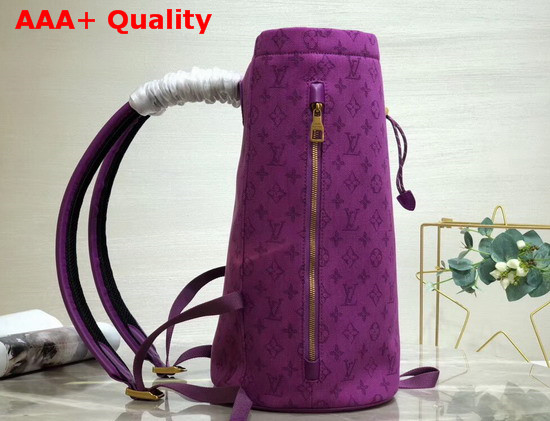 Louis Vuitton Chalk Backpack in Purple Monogram Denim Replica