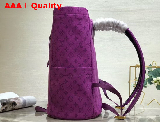 Louis Vuitton Chalk Backpack in Purple Monogram Denim Replica