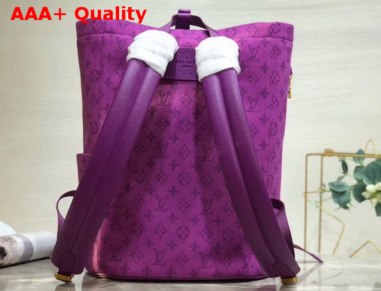 Louis Vuitton Chalk Backpack in Purple Monogram Denim Replica