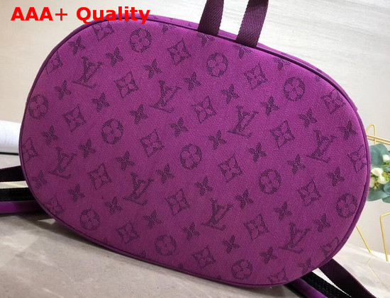 Louis Vuitton Chalk Backpack in Purple Monogram Denim Replica