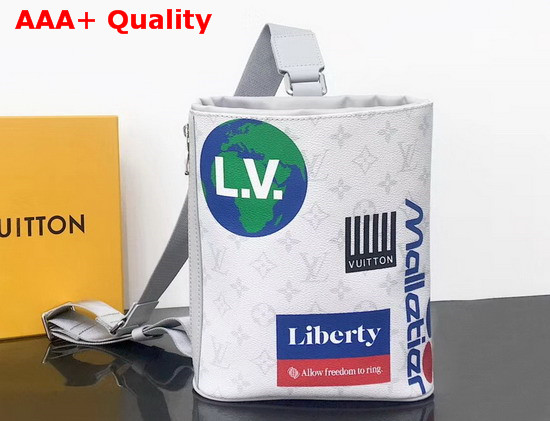 Louis Vuitton Chalk Sling Bag Monogram White Canvas M44629 Replica