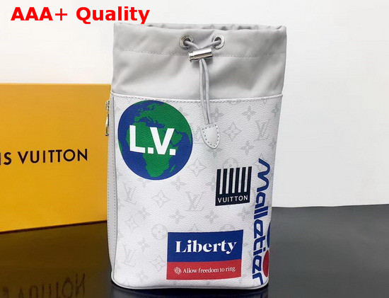 Louis Vuitton Chalk Sling Bag Monogram White Canvas M44629 Replica
