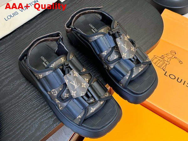 Louis Vuitton Chameleon Platform Sandal in Monogram Canvas Replica