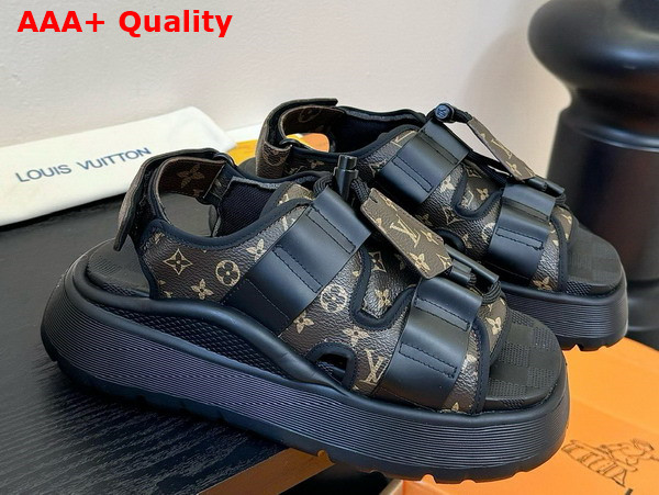 Louis Vuitton Chameleon Platform Sandal in Monogram Canvas Replica