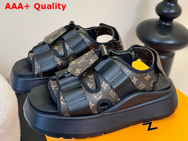 Louis Vuitton Chameleon Platform Sandal in Monogram Canvas Replica