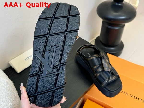Louis Vuitton Chameleon Platform Sandal in Monogram Canvas Replica