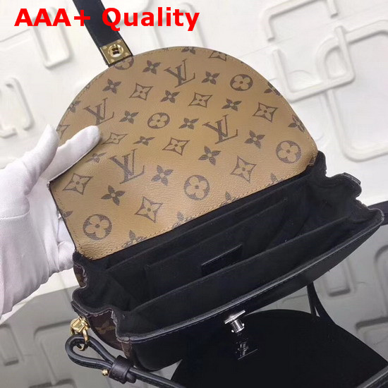 Louis Vuitton Chantilly Lock Monogram Reverse Coated Canvas Navy Replica