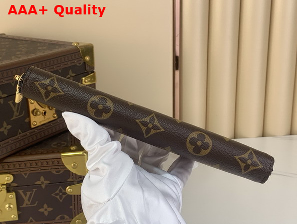 Louis Vuitton Charlotte Pencil Pouch Black Monogram Coated Canvas GI1477 Replica