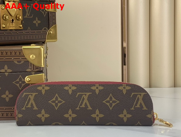 Louis Vuitton Charlotte Pencil Pouch Features a Smiling Cat Burgundy Monogram Coated Canvas GI1396 Replica