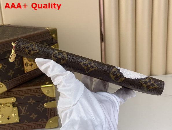 Louis Vuitton Charlotte Pencil Pouch Features a Smiling Cat Burgundy Monogram Coated Canvas GI1396 Replica