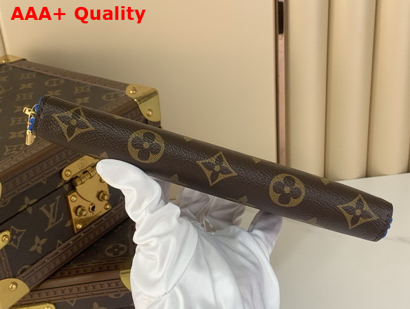 Louis Vuitton Charlotte Pencil Pouch Monogram and Indigo Blue GI1191 Replica