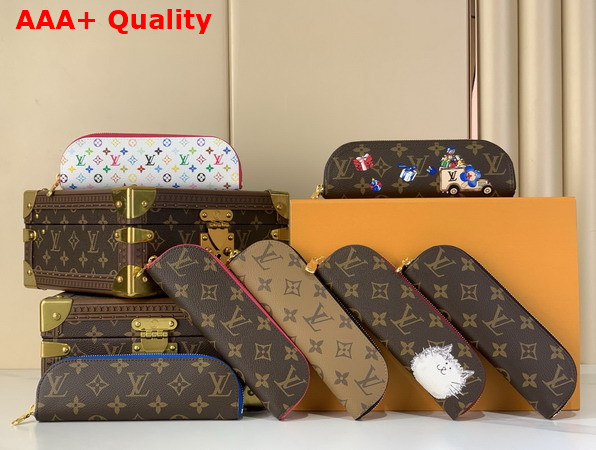 Louis Vuitton Charlotte Pencil Pouch in Monogram Reverse Coated Canvas GI1165 Replica