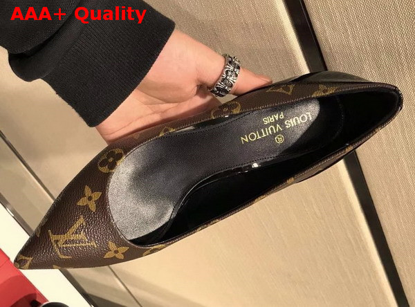 Louis Vuitton Cherie Pump Patent Monogram Canvas and Patent Calf Leather Replica