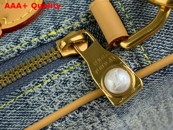 Louis Vuitton Chess Messenger Bag in Blue Damier Denim 3D Cotton Canvas N40706 Replica