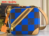 Louis Vuitton Chess Messenger in Blue Damier Pop Coated Canvas N40547 Replica