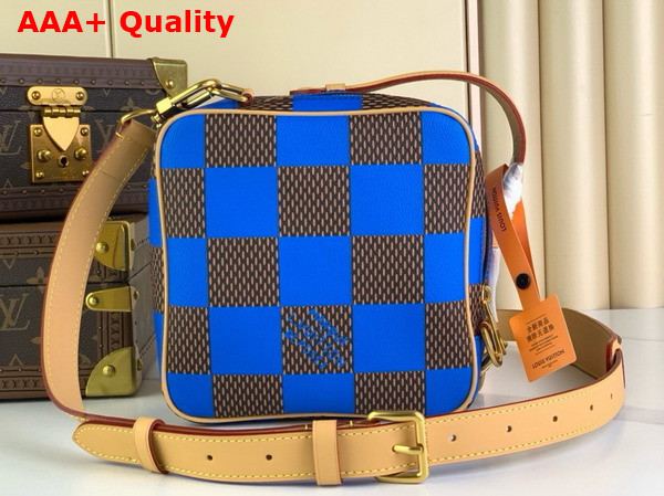 Louis Vuitton Chess Messenger in Blue Damier Pop Coated Canvas N40547 Replica
