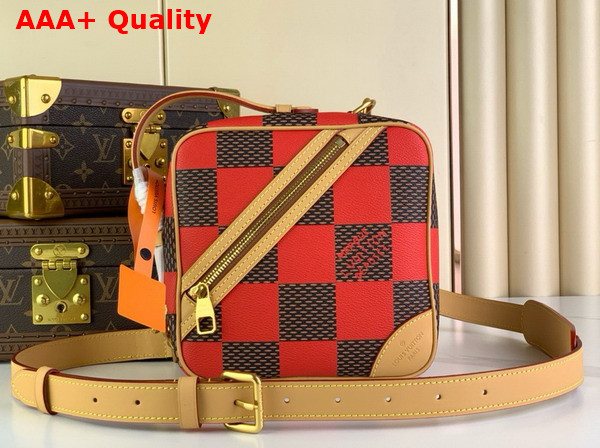 Louis Vuitton Chess Messenger in Red Damier Pop Coated Canvas N40561 Replica