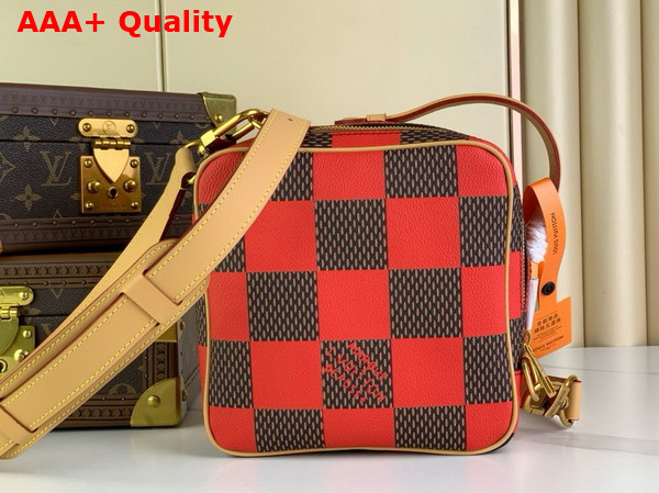 Louis Vuitton Chess Messenger in Red Damier Pop Coated Canvas N40561 Replica