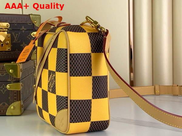 Louis Vuitton Chess Messenger in Yellow Damier Pop Coated Canvas N40562 Replica