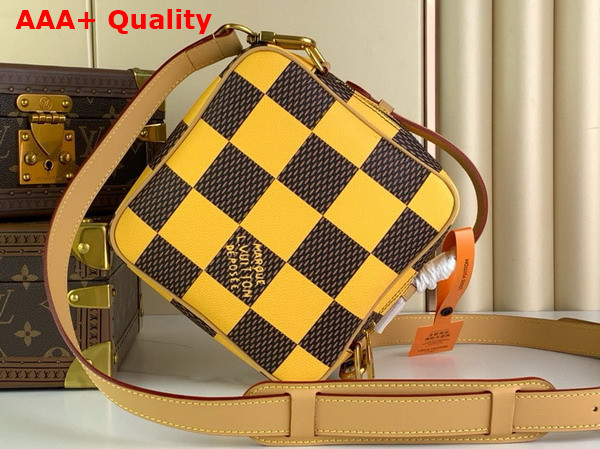 Louis Vuitton Chess Messenger in Yellow Damier Pop Coated Canvas N40562 Replica
