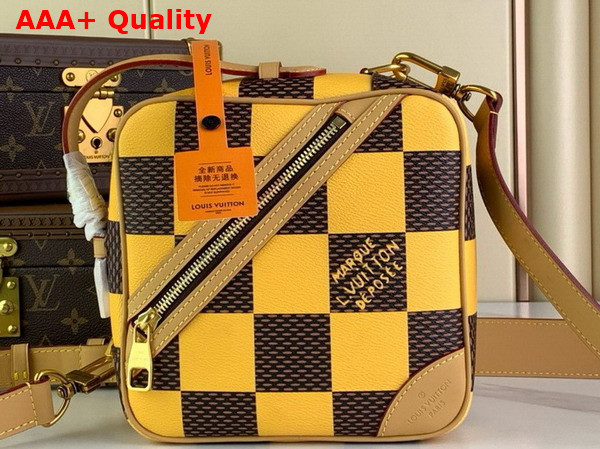 Louis Vuitton Chess Messenger in Yellow Damier Pop Coated Canvas N40562 Replica