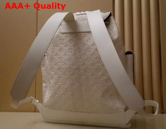 Louis Vuitton Christopher Backpack GM White Taurillon Leather M53286 Replica