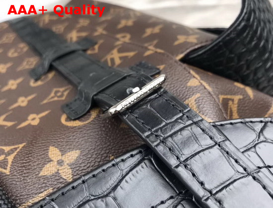 Louis Vuitton Christopher Backpack in Monogram Canvas and Crocodile Mat N93491 Replica