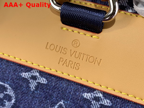 Louis Vuitton Christopher MM Backpack in Blue Monogram Flowers Denim M27554 Replica