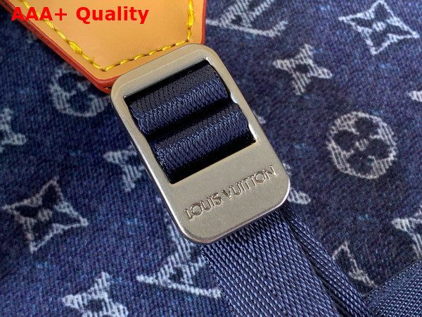 Louis Vuitton Christopher MM Backpack in Blue Monogram Flowers Denim M27554 Replica