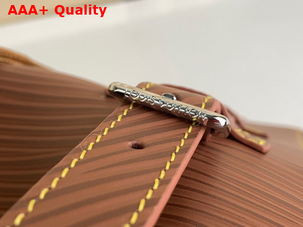 Louis Vuitton Christopher MM Backpack in Cognac Epi XL Grained Leather Replica