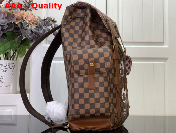 Louis Vuitton Christopher MM Backpack in Damier Phriendship Coated Canvas Replica