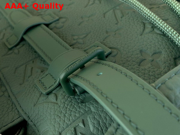 Louis Vuitton Christopher MM Backpack in Forest Green Taurillon Monogram Embossed Cowhide Leather M24428 Replica