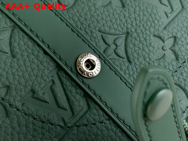 Louis Vuitton Christopher MM Backpack in Forest Green Taurillon Monogram Embossed Cowhide Leather M24428 Replica