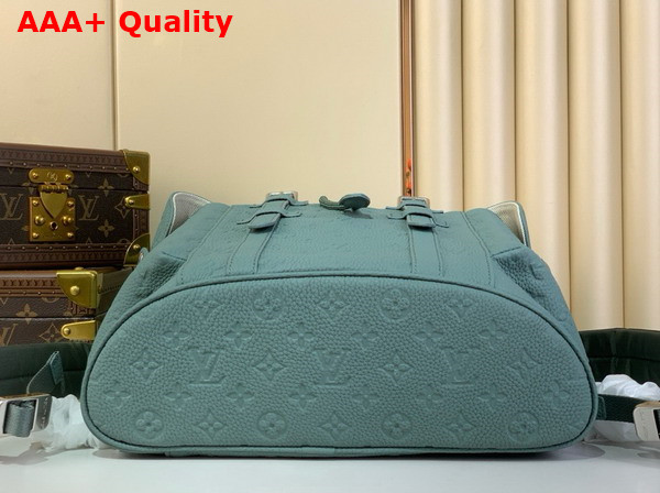 Louis Vuitton Christopher MM Backpack in Misty Lake Green Taurillon Monogram Leather M13863 Replica
