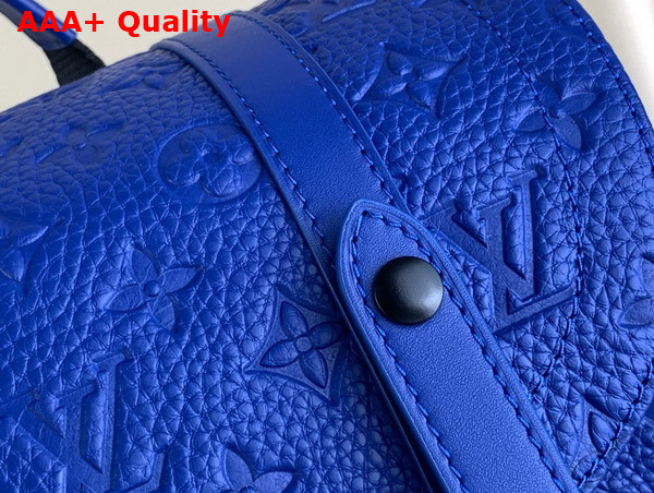 Louis Vuitton Christopher MM Backpack in Racing Blue Taurillon Monogram Cowhide Leather M23189 Replica
