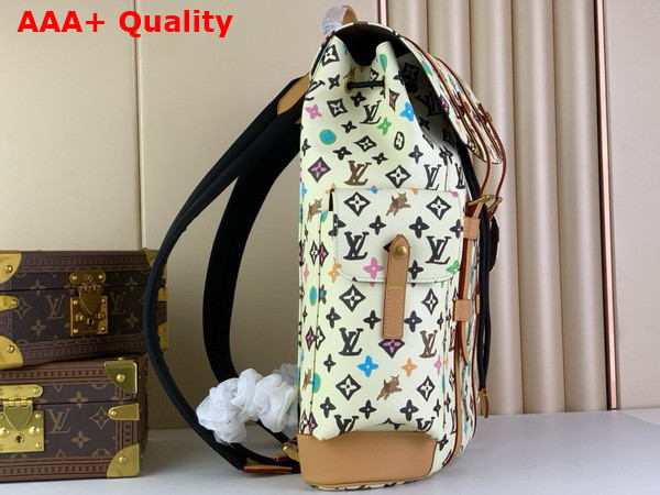 Louis Vuitton Christopher MM Backpack in Vanilla Monogram Craggy Coated Canvas M25240 Replica