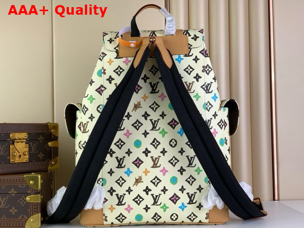 Louis Vuitton Christopher MM Backpack in Vanilla Monogram Craggy Coated Canvas M25240 Replica