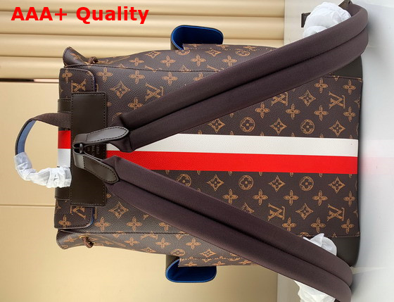 Louis Vuitton Christopher MM Backpack with Red and White Stripe Print M59662 Replica