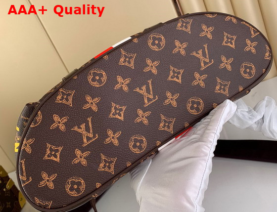 Louis Vuitton Christopher MM Backpack with Red and White Stripe Print M59662 Replica