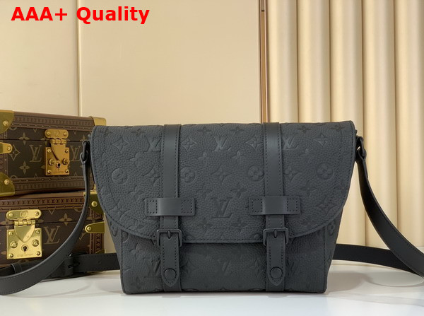 Louis Vuitton Christopher Messenger in Black Taurillon Monogram Cowhide Leather M28324 Replica