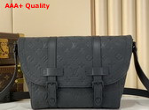 Louis Vuitton Christopher Messenger in Black Taurillon Monogram Cowhide Leather M28324 Replica