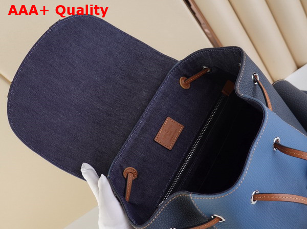 Louis Vuitton Christopher PM Backpack Denim Blue Taurillon Leather M21373 Replica