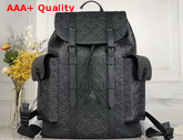 Louis Vuitton Christopher PM Backpack in Black Taurillon Cowhide Leather M55699 Replica